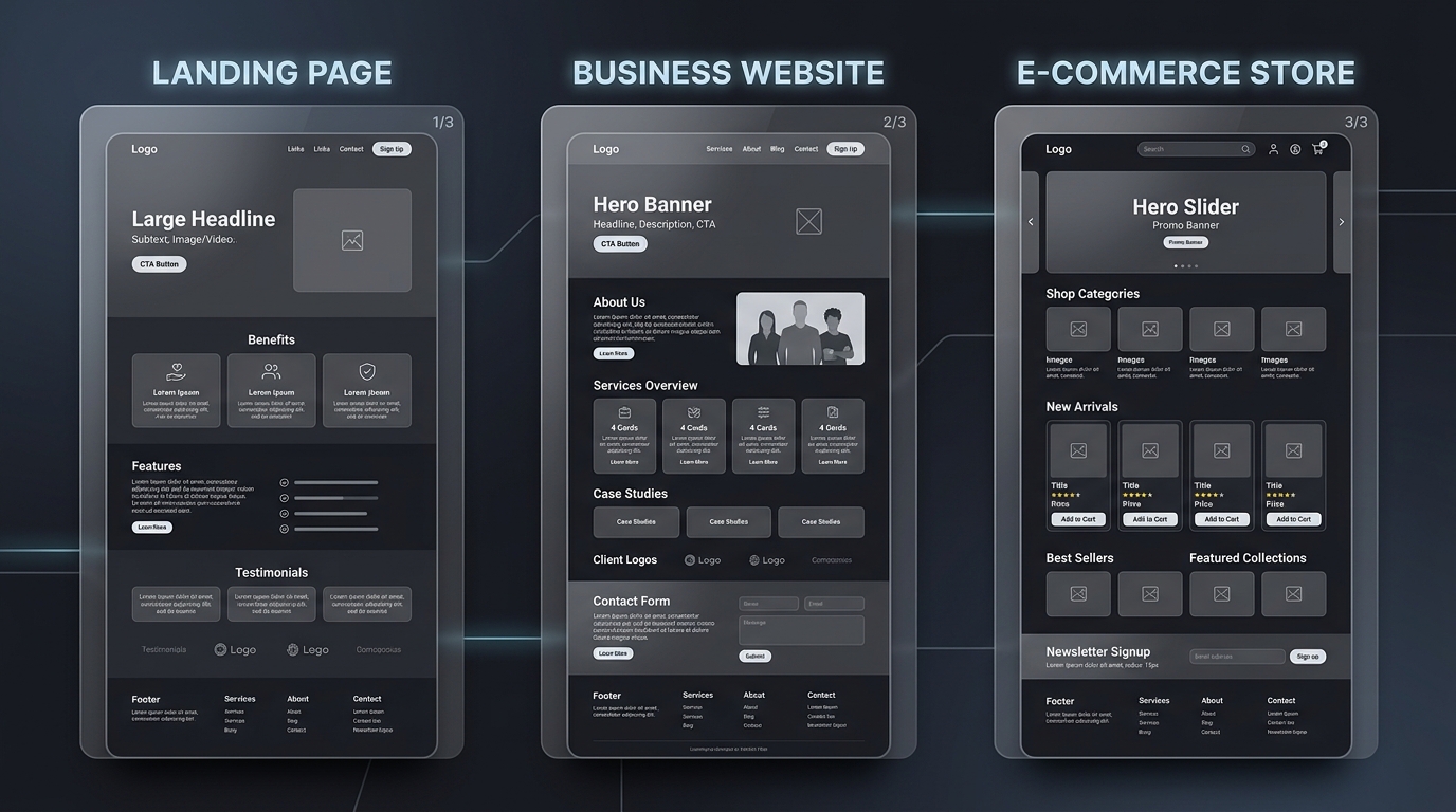 Landing Page, Website, Online Store, or Custom App? How to Pick the Right One